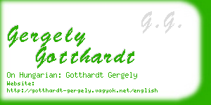 gergely gotthardt business card
